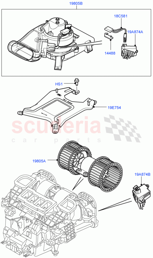 Part Diagram for Land Rover JGO000010