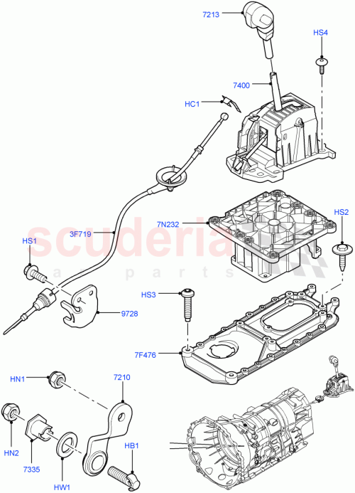 Part Diagram for Land Rover TZT500040