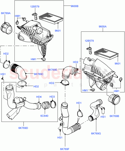 Part Diagram for Land Rover LR023233