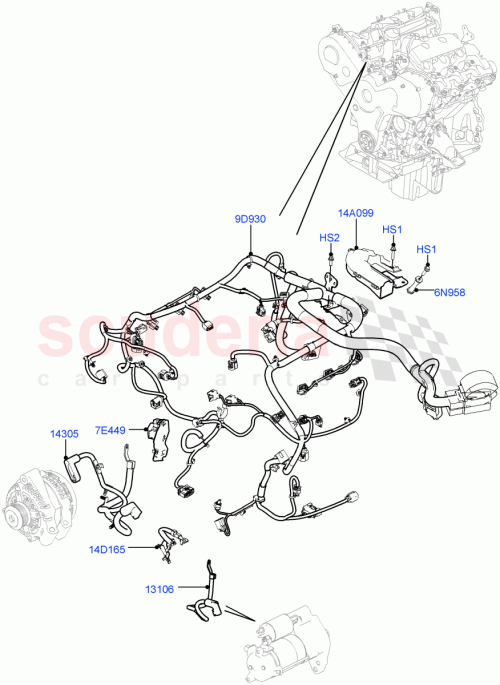 Part Diagram for Land Rover LR095828