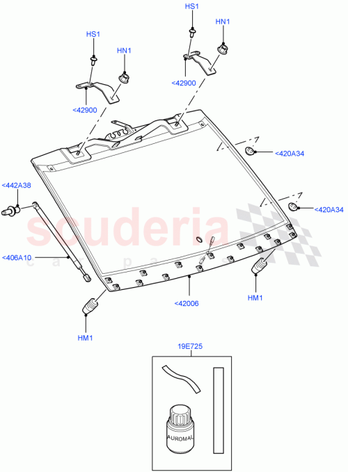 Part Diagram for Land Rover LR019705
