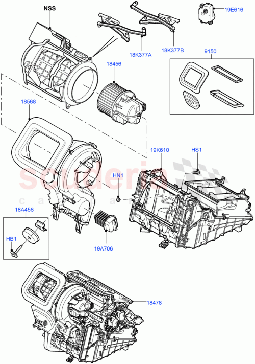Part Diagram for Land Rover LR124811