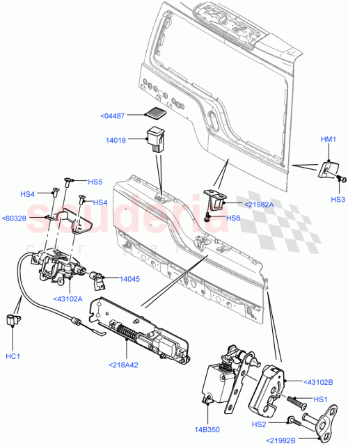 Part Diagram for Land Rover CWC500030