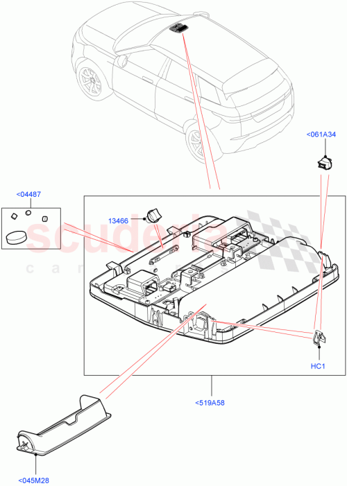 Part Diagram for Land Rover LR167135
