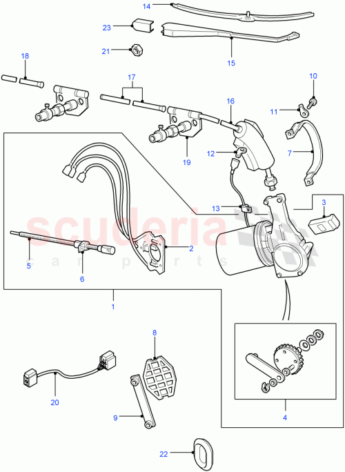 Part Diagram for Land Rover DKE000010