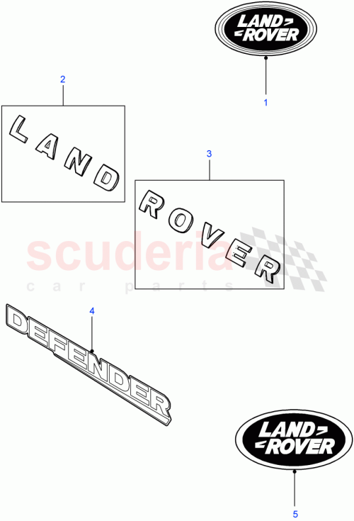 Part Diagram for Land Rover LR023360