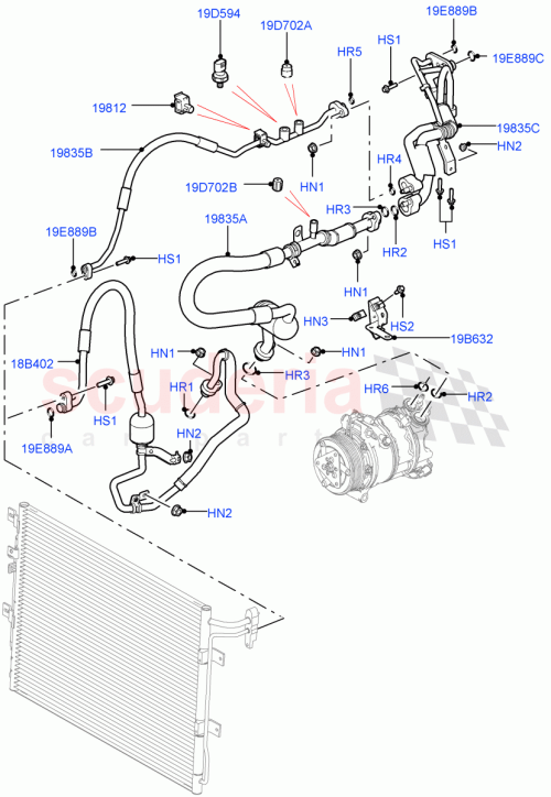 Part Diagram for Land Rover LR002721