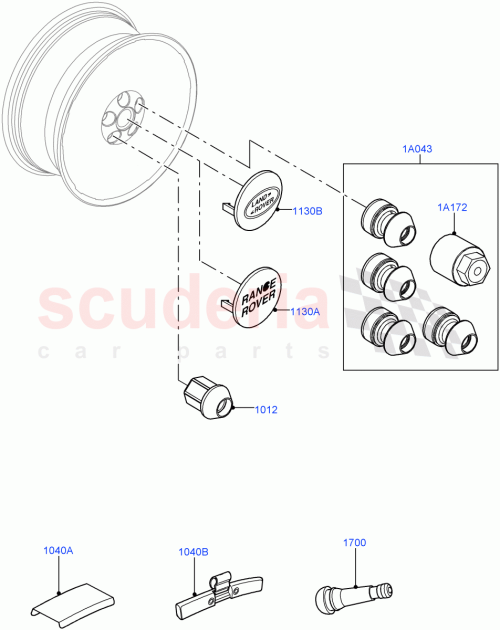 Part Diagram for Land Rover LR116673