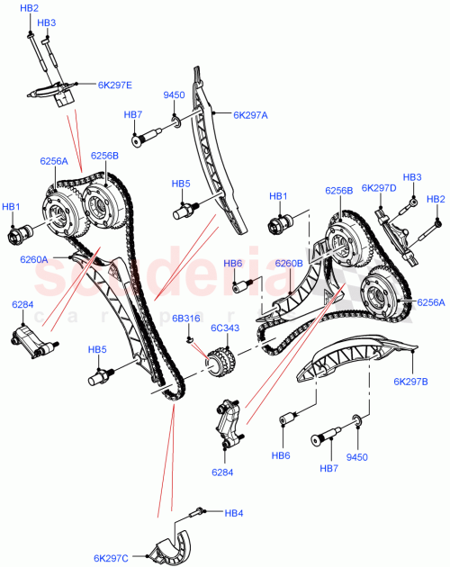 Part Diagram for Land Rover LR158707