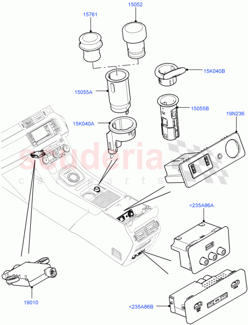 Part Diagram for Land Rover LR014221