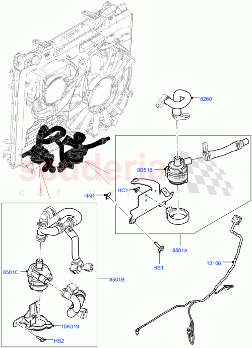 Part Diagram for Land Rover LR050932
