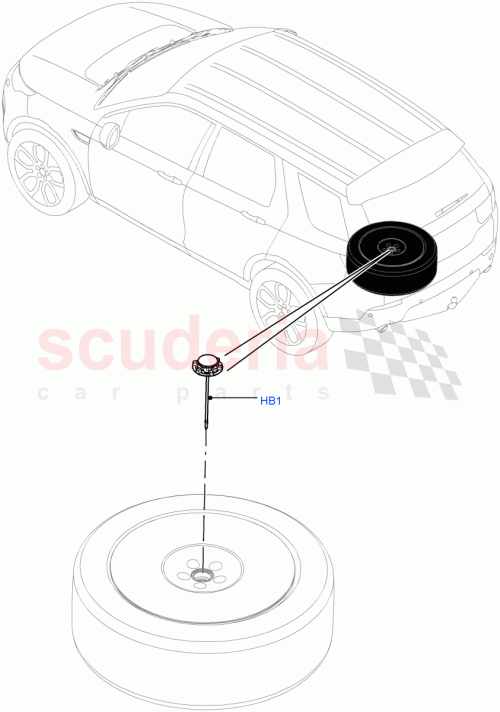 Part Diagram for Land Rover LR058581