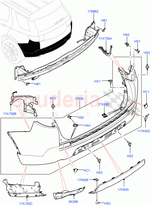 Part Diagram for Land Rover LR077791