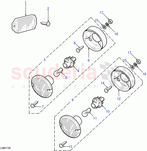 Part Diagram for Land Rover AMR3850