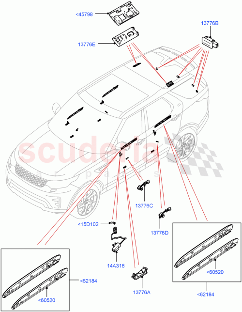 Part Diagram for Land Rover LR142843