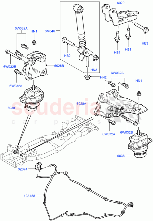 Part Diagram for Land Rover KKB500602