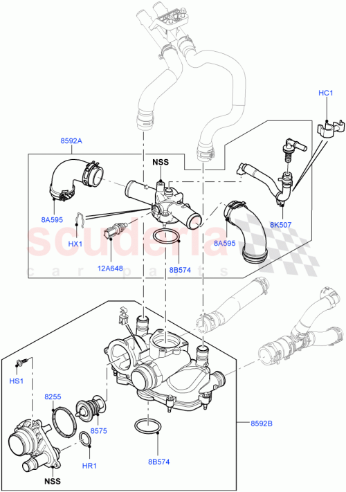 Part Diagram for Land Rover LR023141