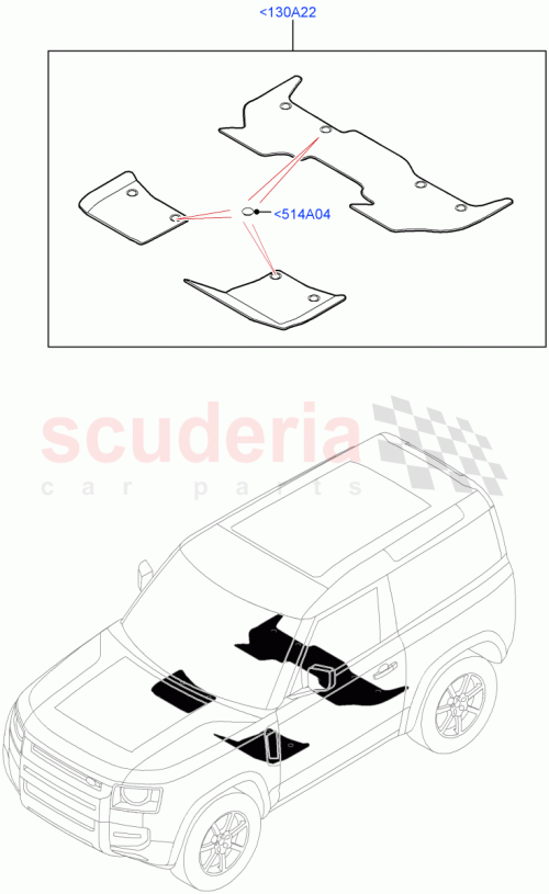 Part Diagram for Land Rover LR131838