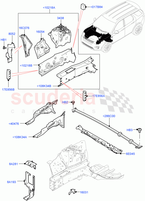 Part Diagram for Land Rover LR136651