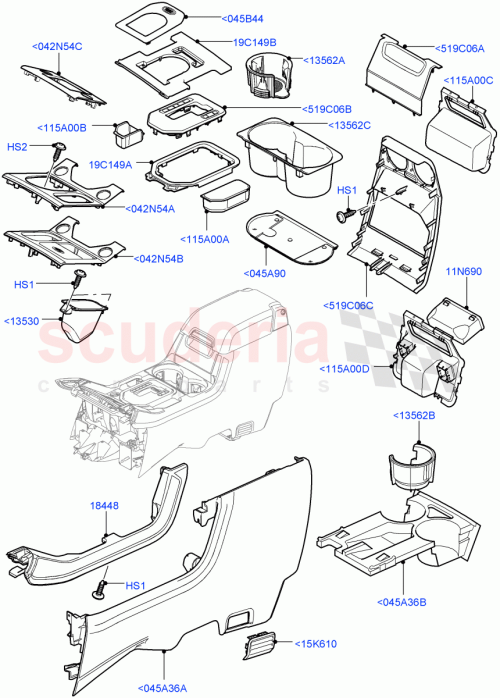 Part Diagram for Land Rover LR021357