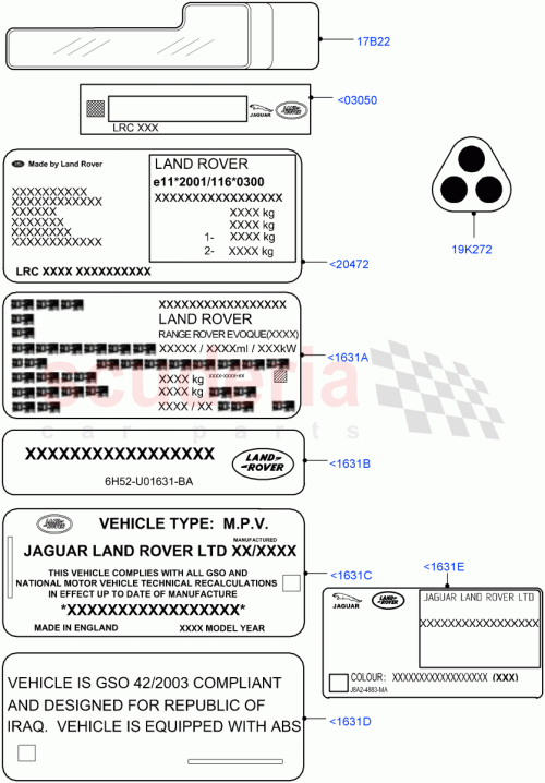 Part Diagram for Land Rover LR064604