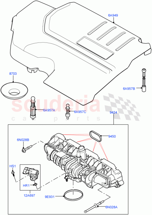 Part Diagram for Land Rover LR022884
