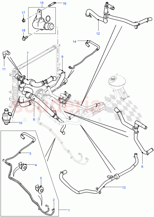 Part Diagram for Land Rover LR041310