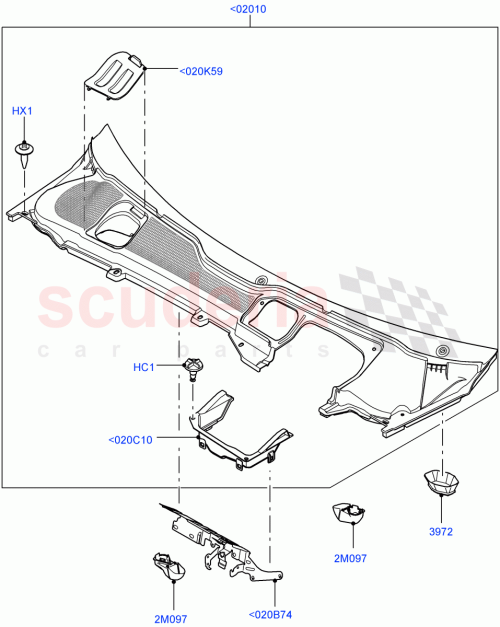 Part Diagram for Land Rover RYQ500070