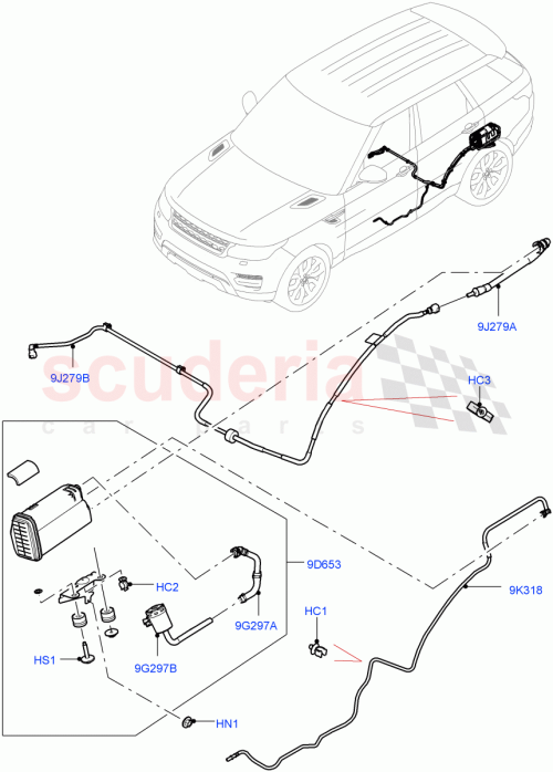 Part Diagram for Land Rover LR082334