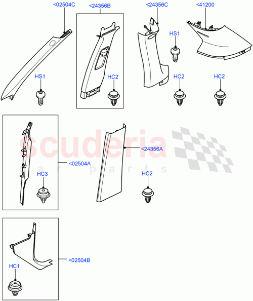 Part Diagram for Land Rover LR030698