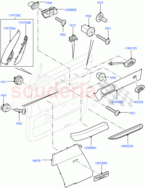 Part Diagram for Land Rover EJW500141SMS