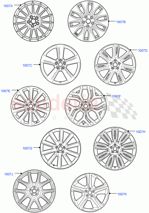 Part Diagram for Land Rover LR091536