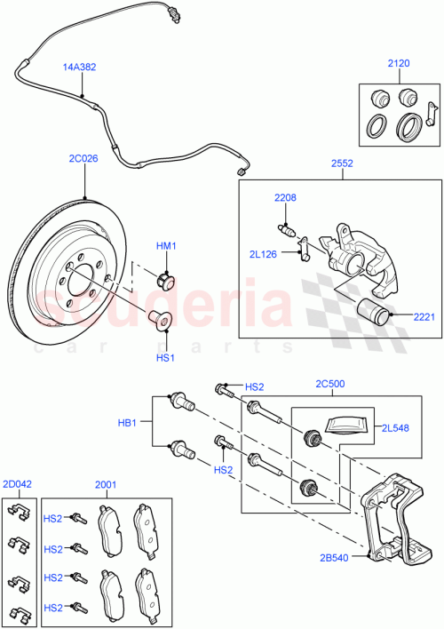 Part Diagram for Land Rover LR134696