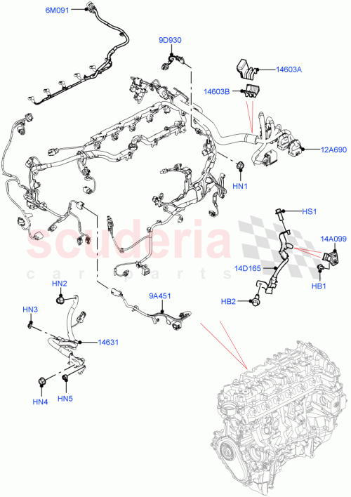 Part Diagram for Land Rover LR146091