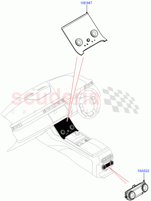 Part Diagram for Land Rover LR091000