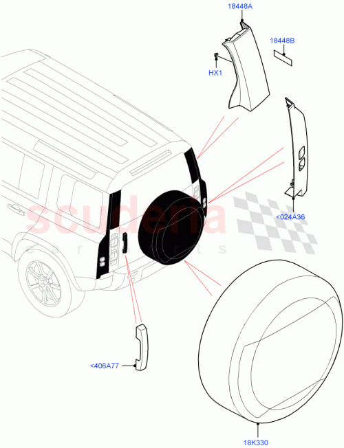 Part Diagram for Land Rover LR092038