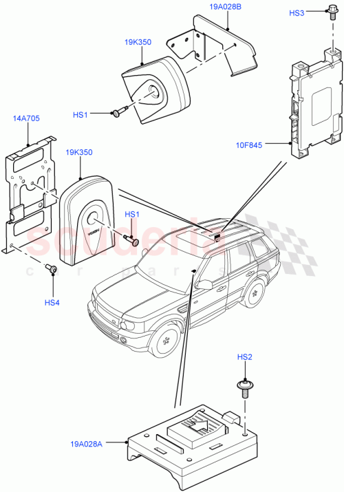 Part Diagram for Land Rover XVJ500400