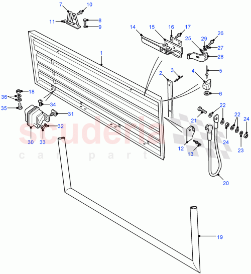 Part Diagram for Land Rover MTC3923