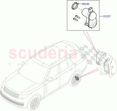 Part Diagram for Land Rover LR156735