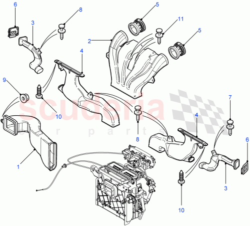 Part Diagram for Land Rover JER500010