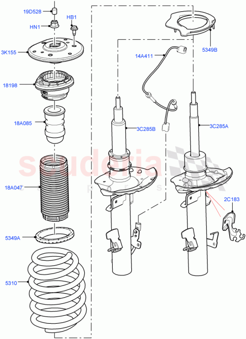 Part Diagram for Land Rover LR157147