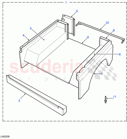 Part Diagram for Land Rover MTC8185