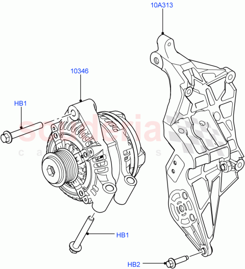Part Diagram for Land Rover LR017917