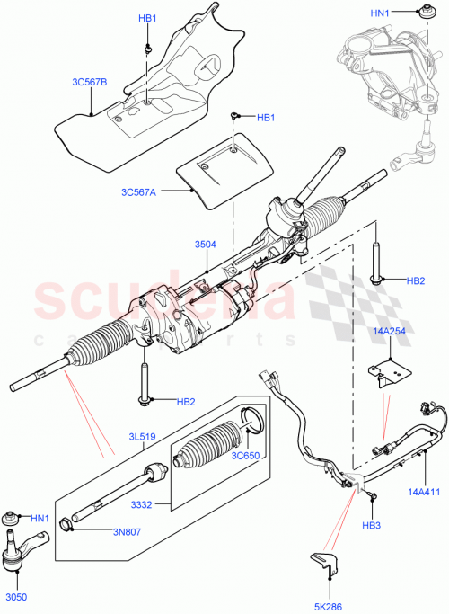 Part Diagram for Land Rover LR041415