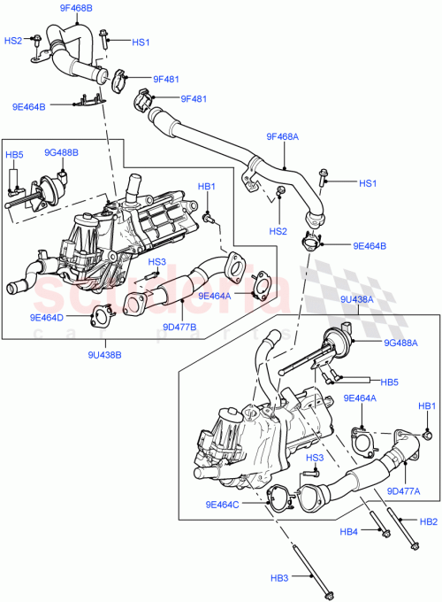 Part Diagram for Land Rover LR005786
