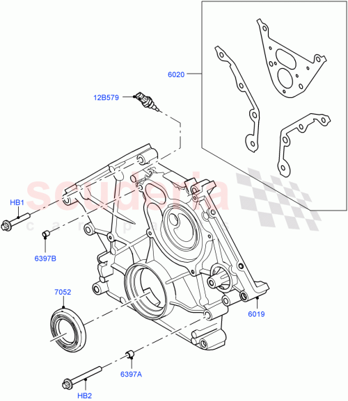 Part Diagram for Land Rover LR158400