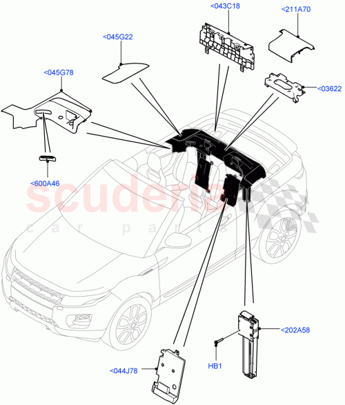 Part Diagram for Land Rover LR098616
