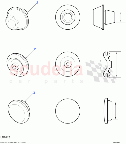 Part Diagram for Land Rover 233244