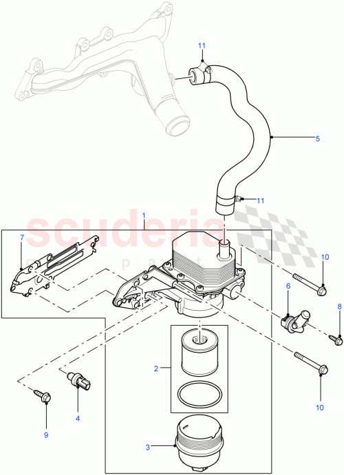 Part Diagram for Land Rover LR058104