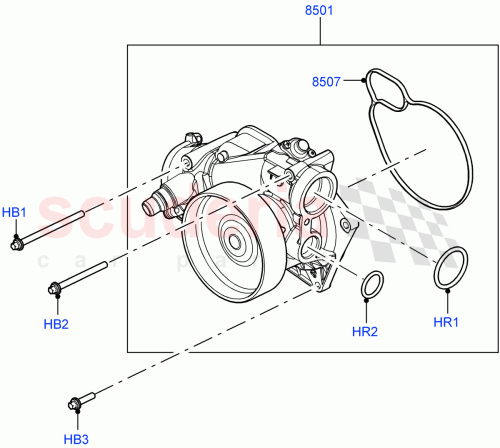 Part Diagram for Land Rover LR158570